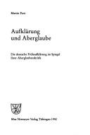 Front cover of Aufklärung und Aberglaube by Martin Pott