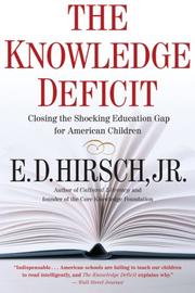 Cover of The knowledge deficit by E. D. Hirsch