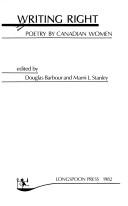 Cover of Writing right by Douglas Barbour