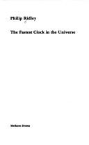 Front cover of The fastest clock in the universe by Philip Ridley