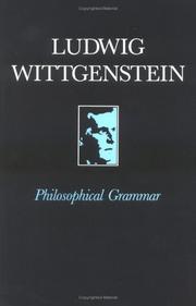 Front cover of Philosophische Grammatik by Ludwig Wittgenstein