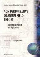 Cover of Non-perturbative quantum field theory by Jürg Fröhlich