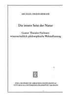 Front cover of Die innere Seite der Natur by Michael Heidelberger