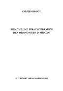 Front cover of Sprache und Sprachgebrauch der Mennoniten in Mexico by Carsten Brandt