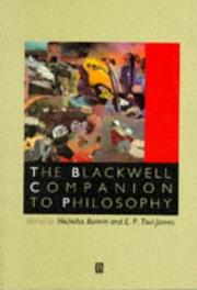 Front cover of The Blackwell companion to philosophy by Nicholas Bunnin