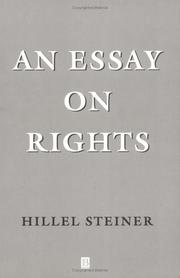 Front cover of An essay on rights by Hillel Steiner