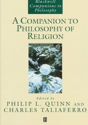 Front cover of A companion to philosophy of religion by Philip L. Quinn