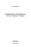 Front cover of Onderwijs in Vlaanderen by Jos Tielemans