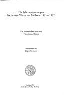 Cover of Die Lebenserinnerungen des Juristen Viktor von Meibom (1821-1892) by Viktor von Meibom