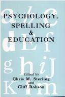 Front cover of Psychology, spelling, and education by Sterling