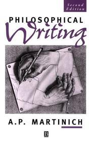 Cover of Philosophical Writing by A. P. Martinich