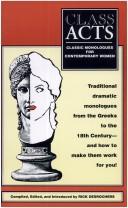 Cover of Class acts by Rick DesRochers