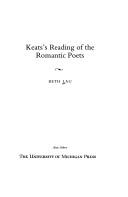 Front cover of Keats's reading of the romantic poets by Beth Lau