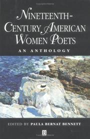 Front cover of Nineteenth Century American Women Poets by Paula B. Bennett