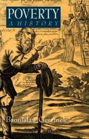 Cover of Poverty by Bronisław Geremek