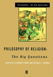 Front cover of Philosophy of religion by Eleonore Stump