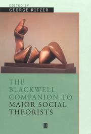 Front cover of A Companion to Major Social Theorists by George Ritzer