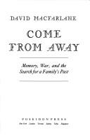 Cover of Come from away by David Macfarlane