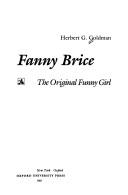 Cover of Fanny Brice by Herbert G. Goldman