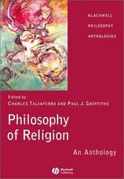 Front cover of Philosophy of Religion by Paul J. Griffiths