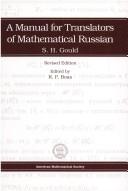 Front cover of A manual for translators of mathematical Russian by Sydney H. Gould