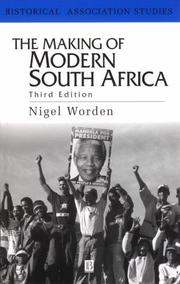 Front cover of The making of modern South Africa by Nigel Worden