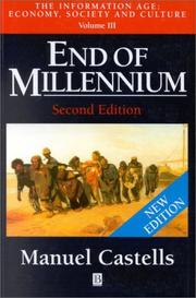 Front cover of End of millennium by Manuel Castells