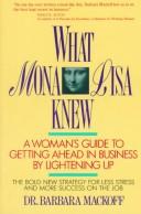 Cover of What Mona Lisa knew by Barbara Mackoff