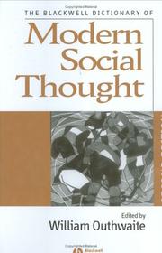 Cover of The Blackwell Dictionary of Modern Social Thought by William Outhwaite