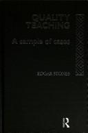 Cover of Quality teaching by E. Stones