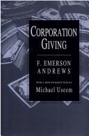 Front cover of Corporation giving by Frank Emerson Andrews