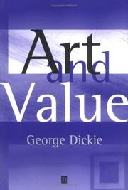 Cover of Art and Value by George Dickie