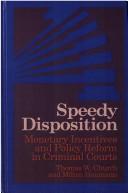 Cover of Speedy disposition by Church, Thomas W.