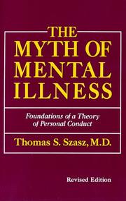 Cover of The Myth of Mental Illness by Thomas Stephen Szasz