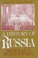 Front cover of A history of Russia by Nicholas Valentine Riasanovsky