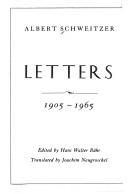 Cover of Albert Schweitzer by Albert Schweitzer