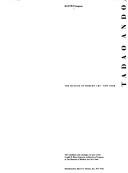 Cover of Tadao Ando by Kenneth Frampton