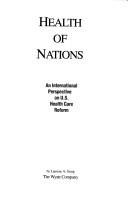 Front cover of Health of nations by Laurene A. Graig