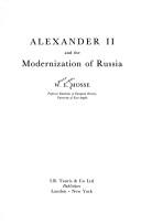 Front cover of Alexander II and the modernization of Russia by Werner Eugen Mosse