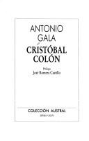 Cover of Cristóbal Colón by Antonio Gala