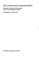 Front cover of Wer schreibt meine Lebensgeschichte? by Walter Sparn