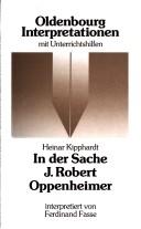 Cover of Heinar Kipphardt, In der Sache J. Robert Oppenheimer by Ferdinand Fasse