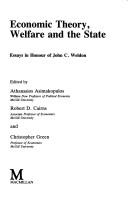 Front cover of Economic theory, welfare, and the state by A. Asimakopulos