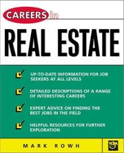 Cover of Careers in Real Estate by Mark Rowh
