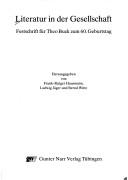 Front cover of Literatur in der Gesellschaft by Theo Buck