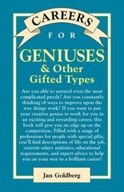 Cover of Careers for Geniuses & Other Gifted Types by Jan Goldberg