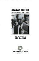 Cover of George Seferis by George Seferis