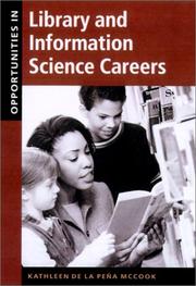 Front cover of Opportunities in library and information science careers by Kathleen de la Peña McCook