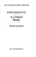 Cover of John Banville, a critical study by Joseph McMinn