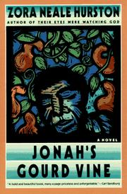 Cover of Jonah's gourd vine by Zora Neale Hurston